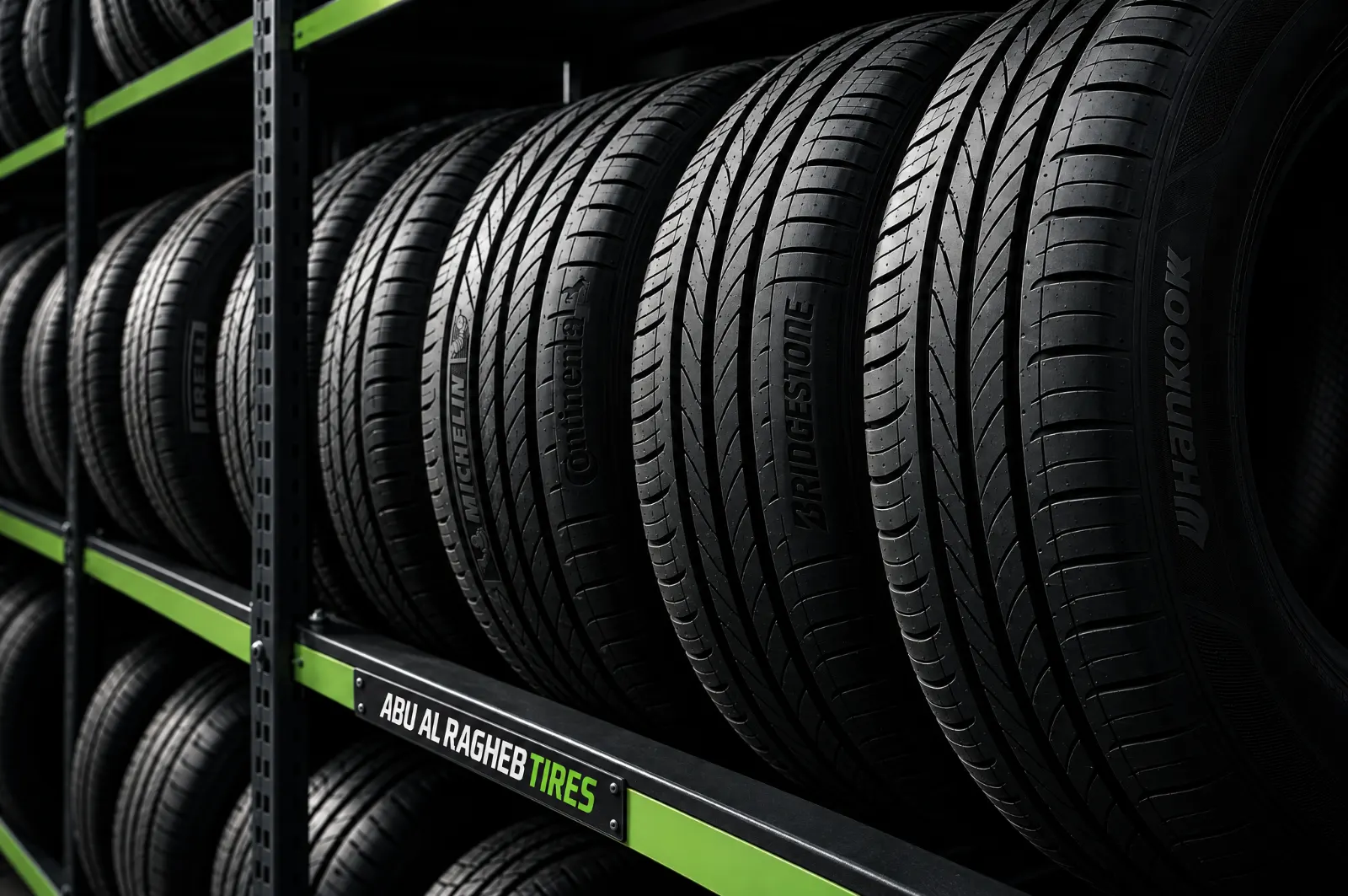 Multi-brand tyre wall